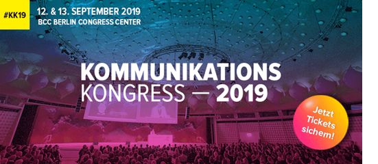 Der Kommunikationskongress 2019 steht unter dem Motto "Zeit".