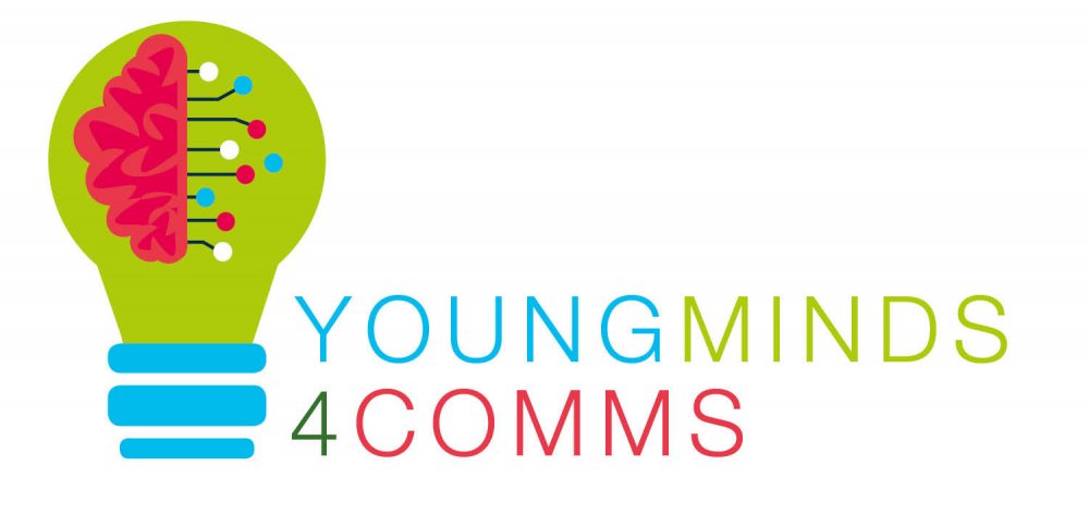 Das Logo von "Young Minds 4 Comms"